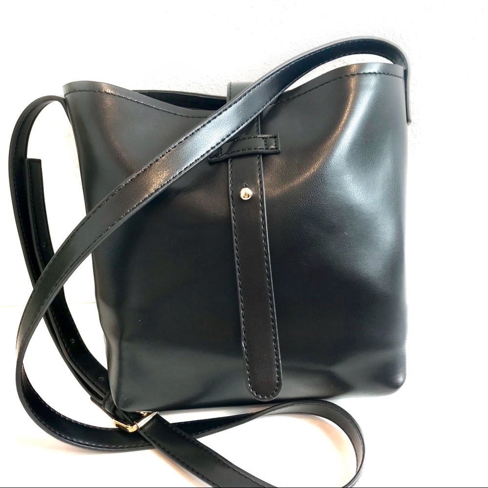 Neiman Marcus Leather Bucket Bag